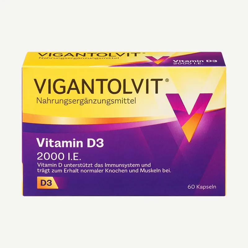 VIGANTOLVIT® Vitamin D3 2000 I.E. Basic / 60 Kapseln