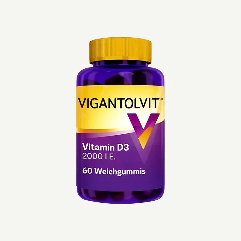 VIGANTOLVIT® Vitamin D3 2.000 I.E. Weichgummis Zitrone / 60 Weichgummies