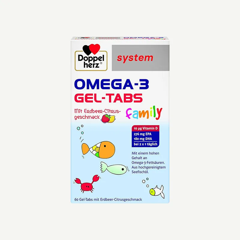 Doppelherz® system OMEGA-3 GEL-TABS family Basic / 60 Gel-Tabs
