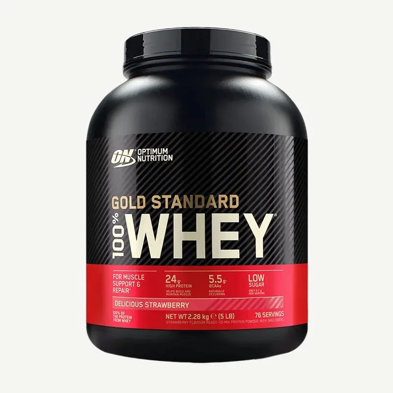 Optimum Nutrition 100 % Whey Gold Standard Delicious Strawberry / 2273 g