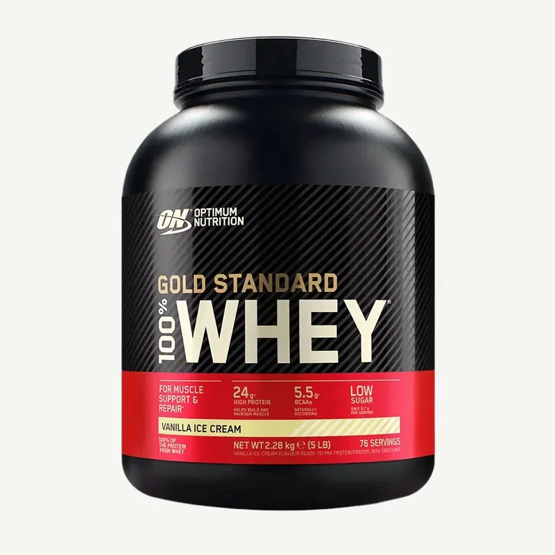 Optimum Nutrition 100 % Whey Gold Standard Vanilla Ice Cream / 2273 g