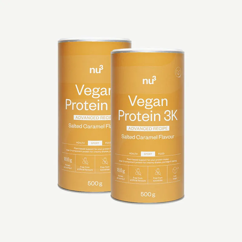 nu3 Clean Vegan Protein 3K Salted Caramel / 2 x 500 g – 500 g