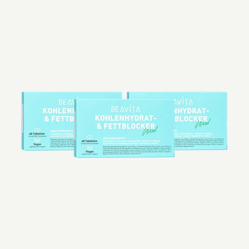 BEAVITA Kohlenhydrat- & Fettblocker, Kombipräparat Basic / 2 x 60 Tabletten