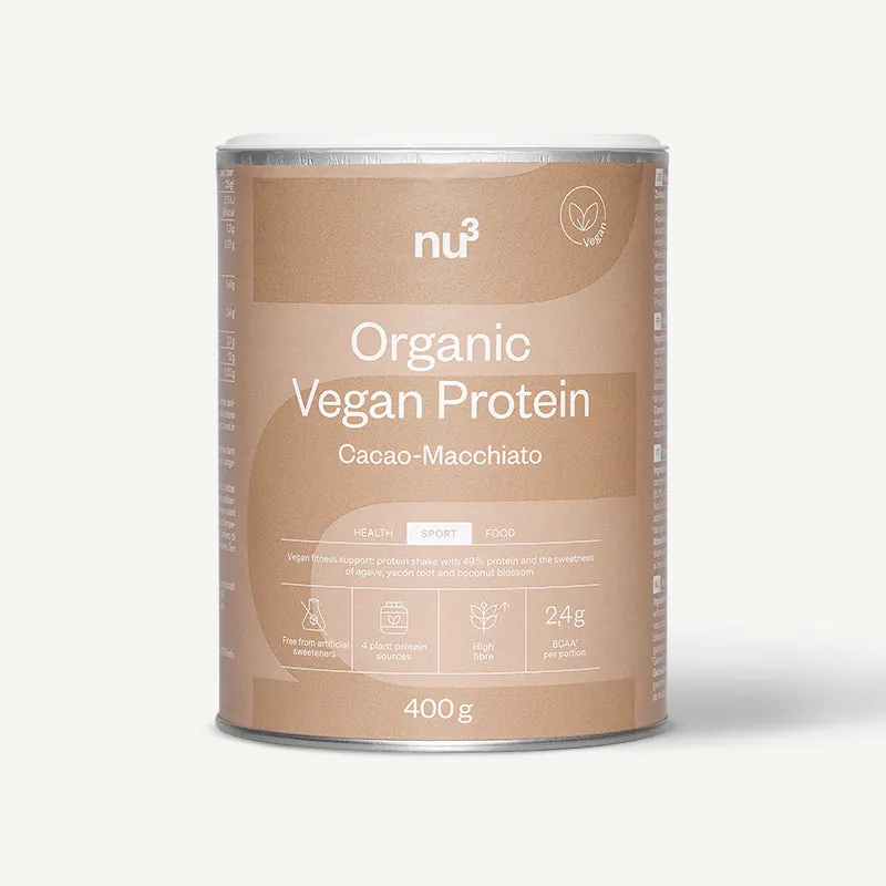 nu3 Bio Vegan Protein Shake Schoko-Macchiato / 400 g – 400 g
