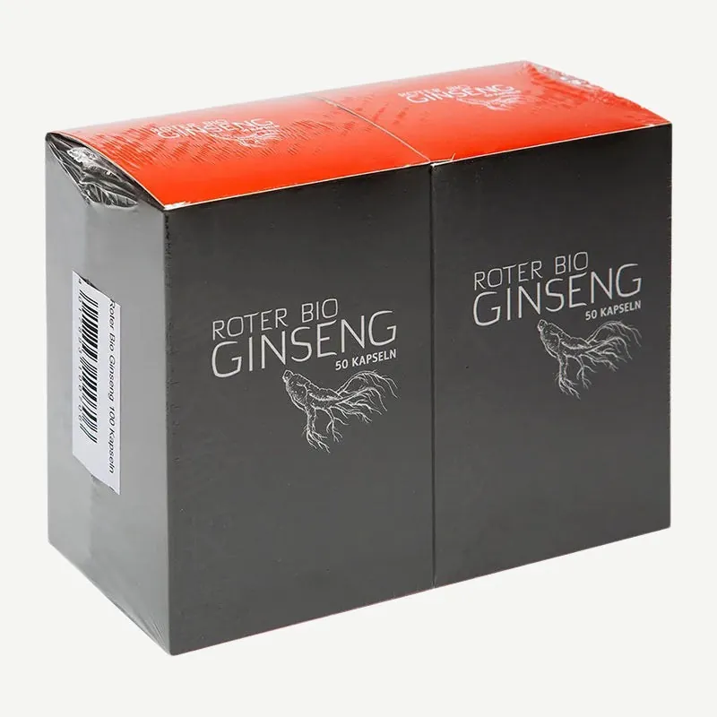 allcura Roter Bio Ginseng Kapseln Basic / 100 Kapseln