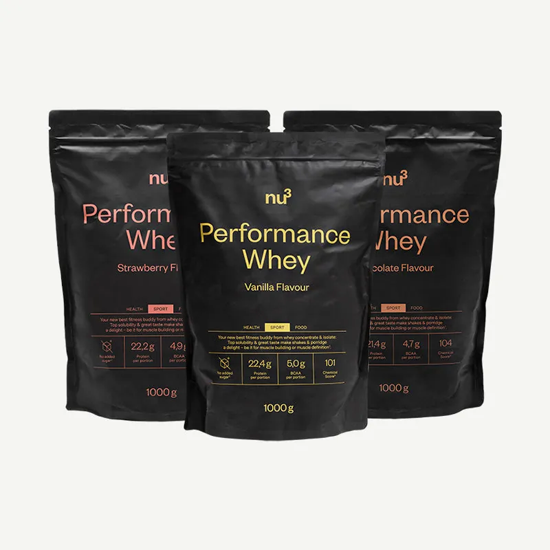 nu3 Performance Whey Protein Trio