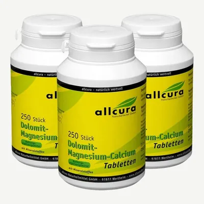 allcura Dolomit-Magnesium-Calcium Basic / 250 Tabletten