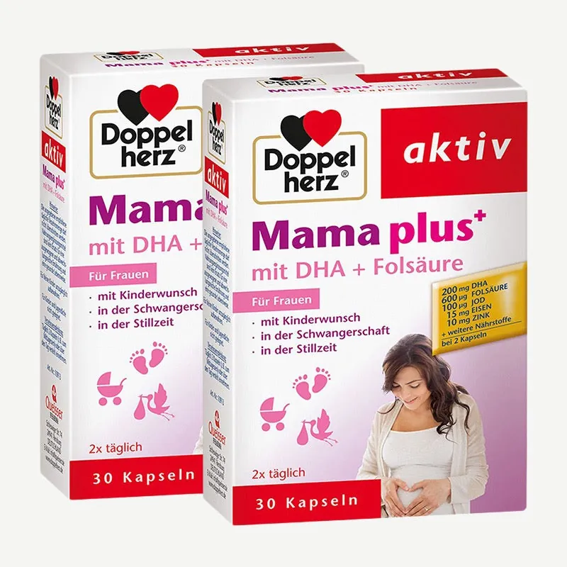 Doppelherz Mama plus mit DHA + Folsäure Basic / 30 Kapseln
