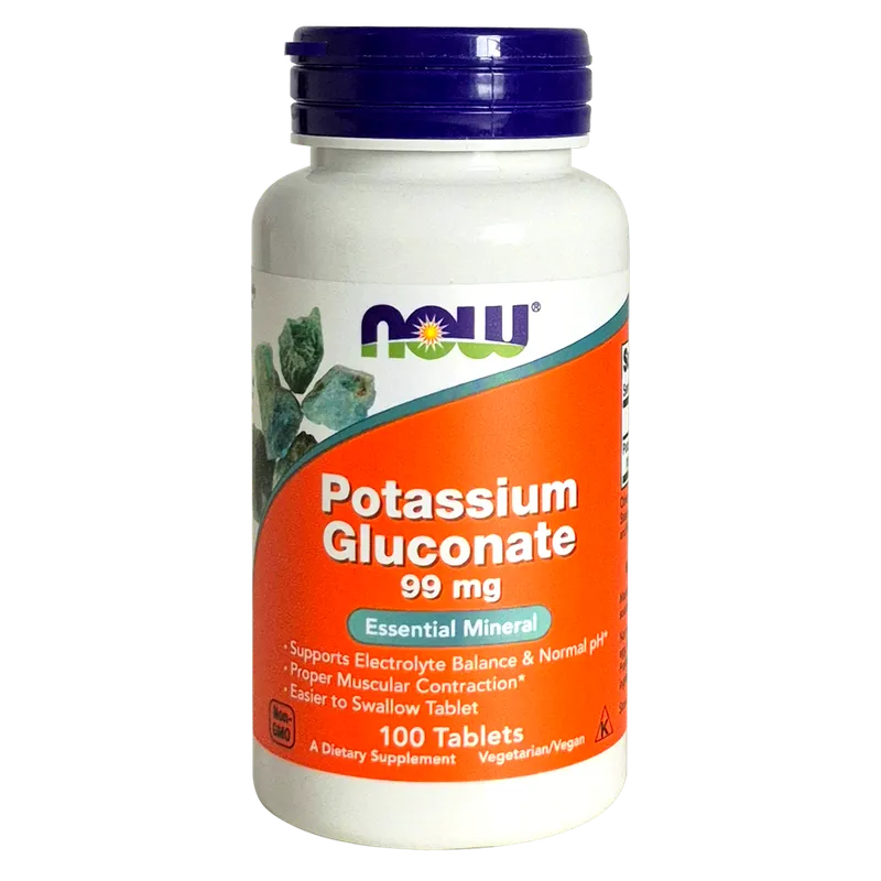 Kaliumgluconat 99 mg - NOW Foods