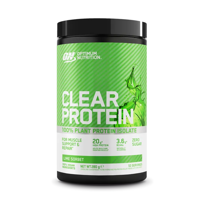Optimum Nutrition Clear Protein 100% Plant Protein Isolate (280g) Lime Sorbet – 280 g