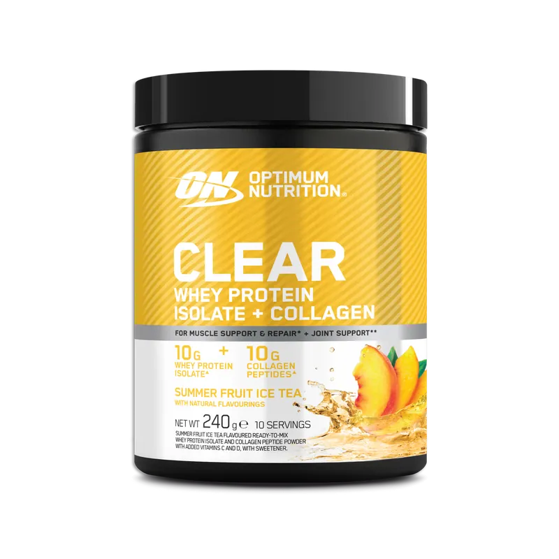 Optimum Nutrition Clear Whey + Collagen (240g) Apple Raspberry – 240 g