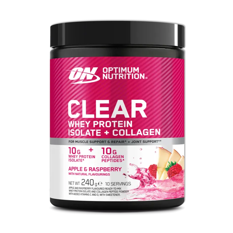Clear Whey Protein Isolate + Collagen Powder - 240g (10 Portionen)