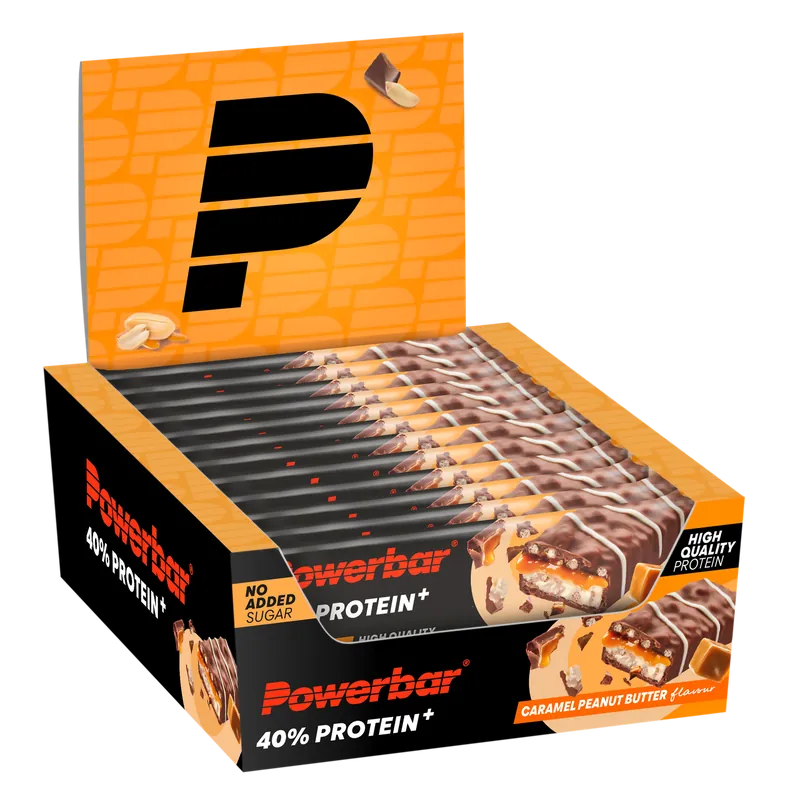 Powerbar 40% Protein+ Crisp (12x40g) Caramel Peanut Butter – 480 g