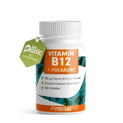 VITAMIN B12 + FOLSÄURE | 365 Tabletten