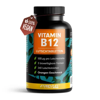 VITAMIN B12 | 240 Lutschtabletten | Orange