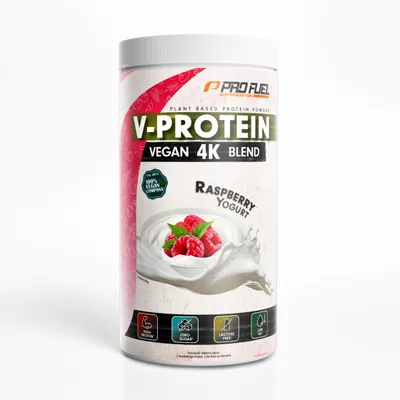 V-PROTEIN | vegan 4K Blend | Raspberry Yogurt