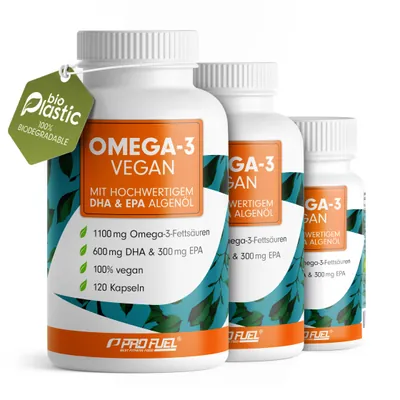 OMEGA-3 | DHA & EPA | Algenöl-Kapseln