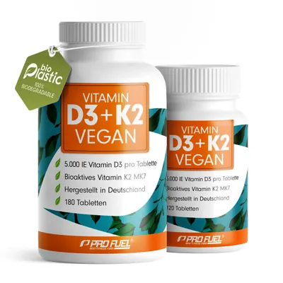 VITAMIN D3 + K2 | Tabletten | 100% vegan