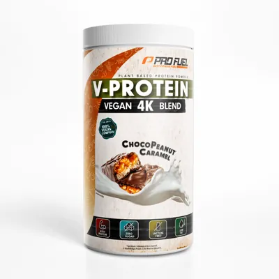 V-PROTEIN | vegan 4K Blend | Choco Peanut Caramel