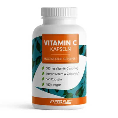 VITAMIN C | Gepuffert | 365 Kapseln