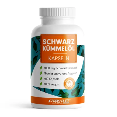 SCHWARZKÜMMELÖL | Kaltgepresst | 400 Kapseln