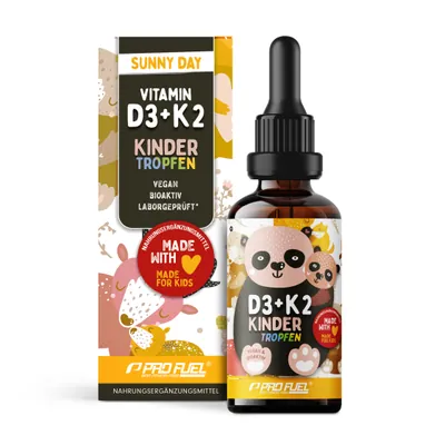 VITAMIN D3 + K2 Kinder | 1000 Tropfen