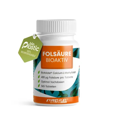 FOLSÄURE Bioaktiv | Biofolate® | 365 Tabletten