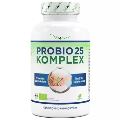 Probiotika 25 Komplex mit 27 Milliarden Darmbakterien + Inulin (180 Kapseln)