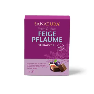 Sanatura - Fruit Cubes Feige-Pflaume, 24 Stk.