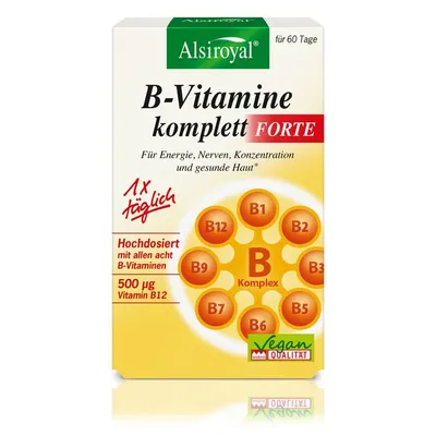 Alsiroyal - B-Vitamine komplett Forte, 60 Kaps,