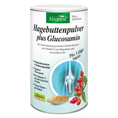 Alsiroyal - Hagebuttenpulver plus Glucosamin, 500g