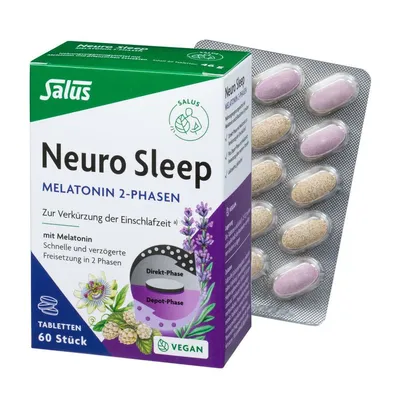 Salus - Neuro Sleep Melatonin 2-Phasen Tabletten 60 Stück