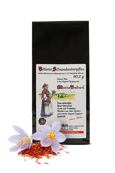 Ihrlich - Maria Treben Bitterer Schwedentropfen Kräutermischung zum Selbstansatz, 90g