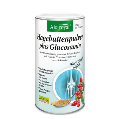 Alsiroyal - Hagebuttenpulver plus Glucosamin, 250g