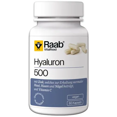 Raab Vitalfood - Hyaluron 500 60 Kps.