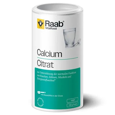 Raab Vitalfood - Calciumcitrat Pulver, 160g