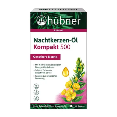 Hübner - Nachtkerzen-Öl Kompakt 500 60 Kapseln
