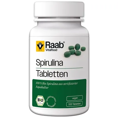 Raab Vitalfood - BIO Spirulina 500 Tabletten à 400 mg