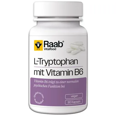 Raab Vitalfood - L-Tryptophan mit Vitamin B6 90 Kapseln à 315 mg