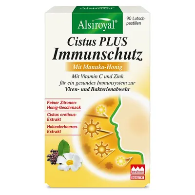Alsiroyal - Cistus PLUS Immunschutz mit Manuka Honig 90 Pastillen