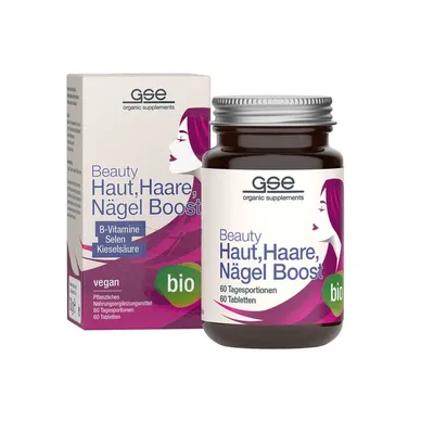 GSE - Beauty Haut, Haare, Nägel Boost (Bio), 60 Tabl., 30g