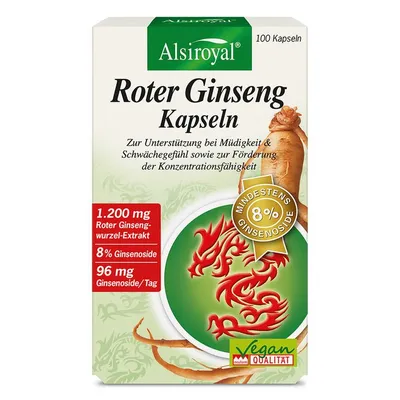 Alsiroyal - Roter Ginseng Kapseln, 100 Kaps.