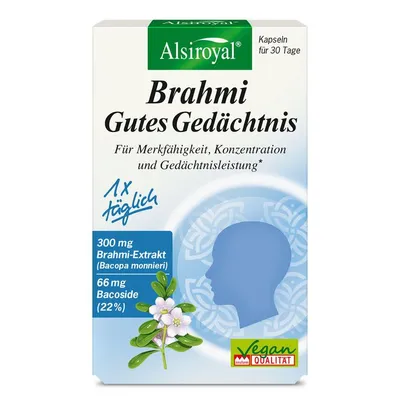 Alsiroyal - Brahmi Gutes Gedächtnis, 30 Kps.
