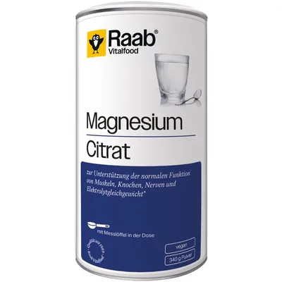 Raab Vitalfood - Magnesium Citrat Pulver, 340g
