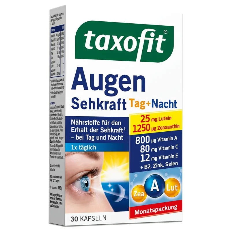 Augen Sehkraft Tag+Nacht Kapseln 30 St, 15,3 g