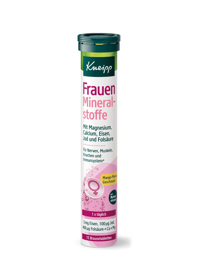 Frauen Mineralstoffe Brausetabletten mit Eisen, Jod und Folsäure 15 St, 102 g
