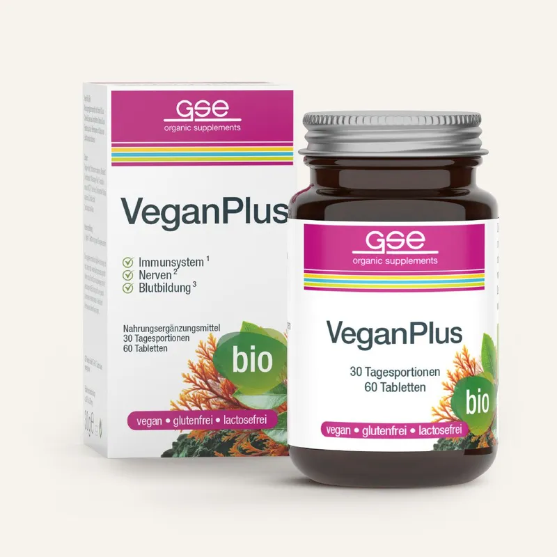 GSE - VeganPlus (Bio), 60 Tabl. à 500 mg, 30g