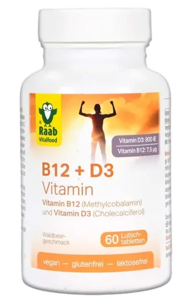 Vitamin B12 + D3 (60 Lutschtabletten)