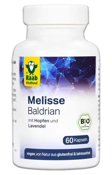 Melisse Baldrian bio (60 Kapseln)