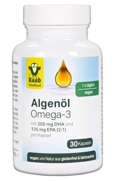 Algenöl Omega-3 (30 Kapseln)